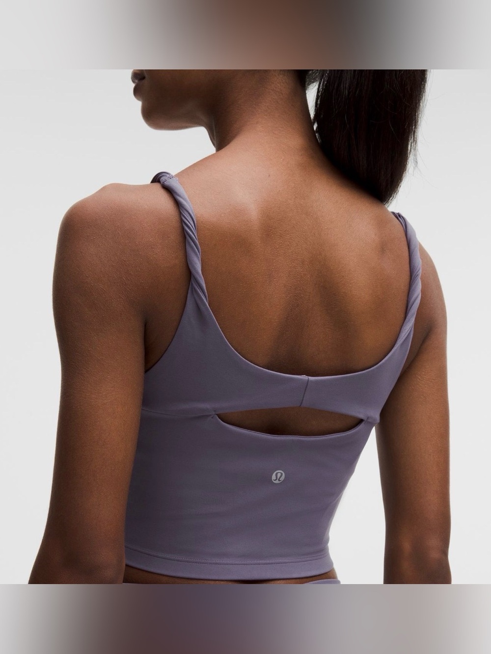 lululemon Align Twist Strap Crop Built in bra tank Top NWT